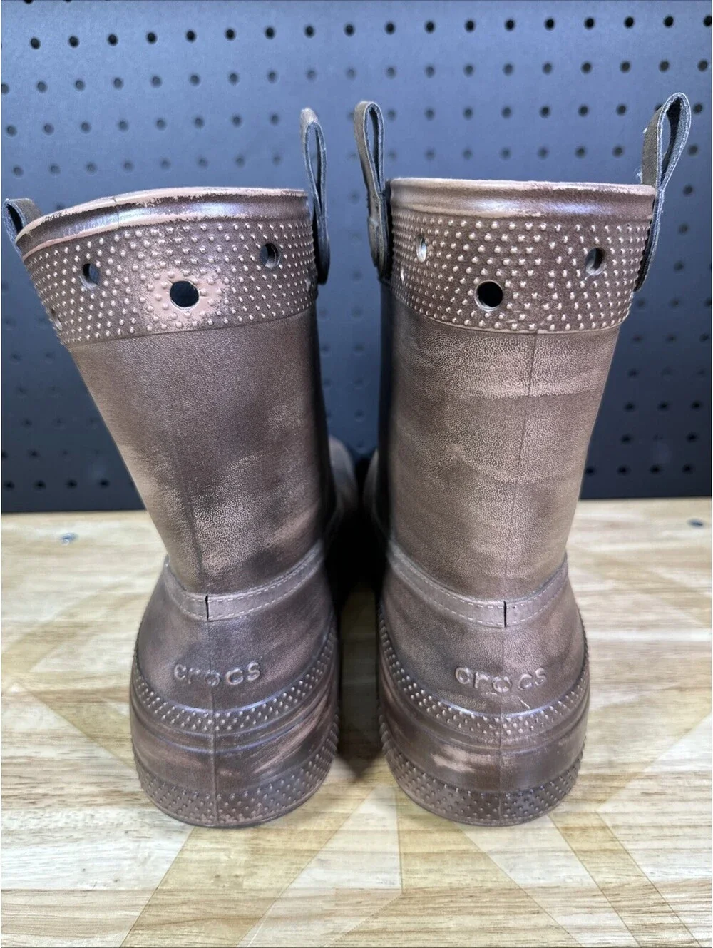 Huckberry x Crocs Classic Western Boot Brown Size M 12